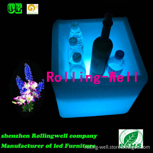 Color Changing LED Ice Bucket Bar Acrylic LED Ice Bucket